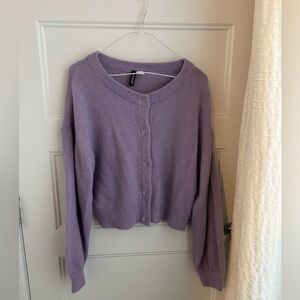 H&M lilac cardigan
